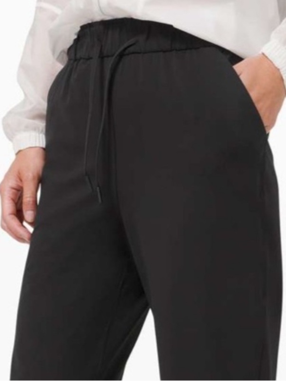 Lululemon athletica Keep Moving Luxtreme Black Women's Drawstring Pants Size 12